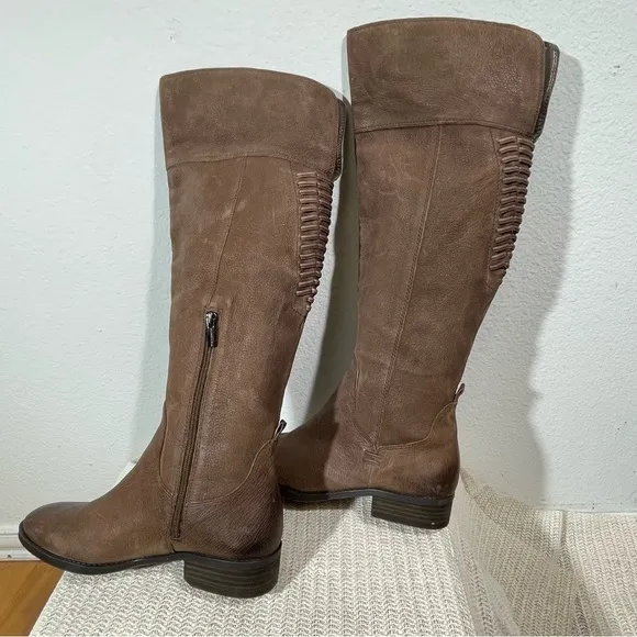 Vince Camuto Patamina Leather Tall Equestrian Riding Boots 9