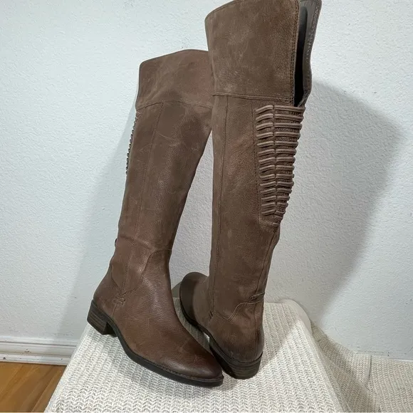 Vince Camuto Patamina Leather Tall Equestrian Riding Boots 9