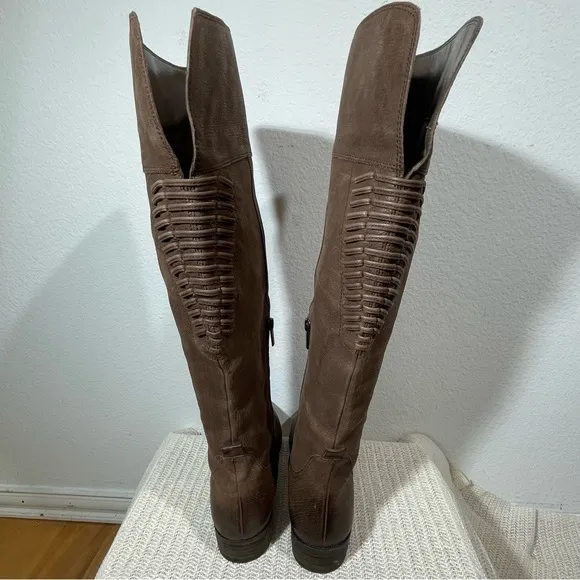 Vince Camuto Patamina Leather Tall Equestrian Riding Boots 9