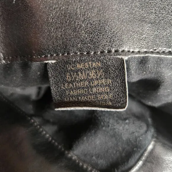 Vince Camuto Thigh High Boots 6.5 Black Leather Knee High Equestrian Riding Boot