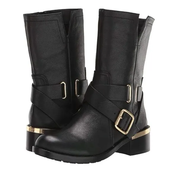 Vince Camuto Women's Wethima Moto Boots Size 7 M