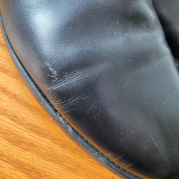 VINTAGE Black Leather Jodhpur Riding Ankle Boots SZ 8 1/2