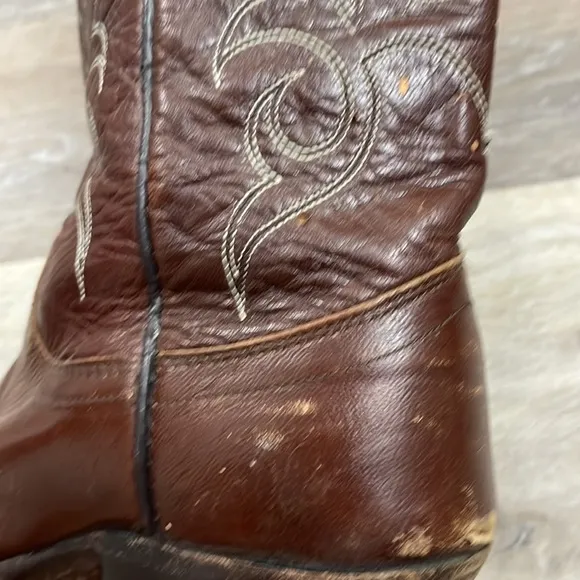 Vintage Dan Post Cowboy Boots Leather Western Style 4287 Size 7 A