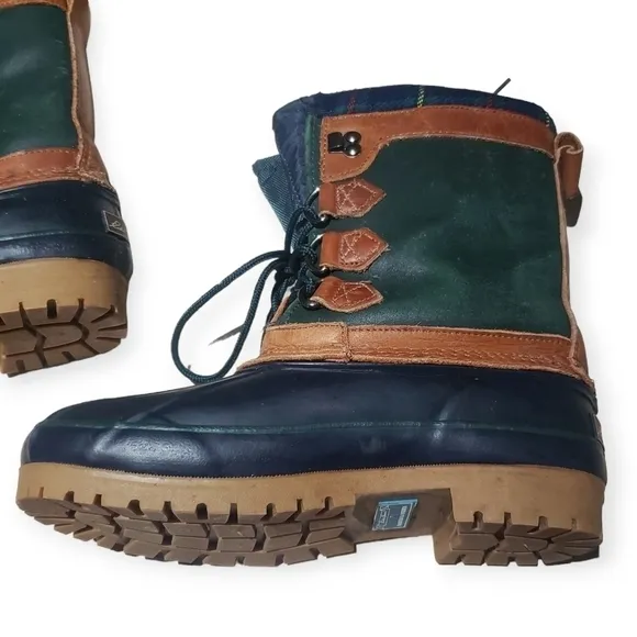 Vintage Eddie Bauer Duck Boots Winter Handmade Fleece Lined Size 7