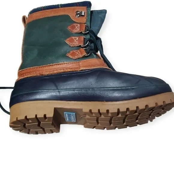 Vintage Eddie Bauer Duck Boots Winter Handmade Fleece Lined Size 7