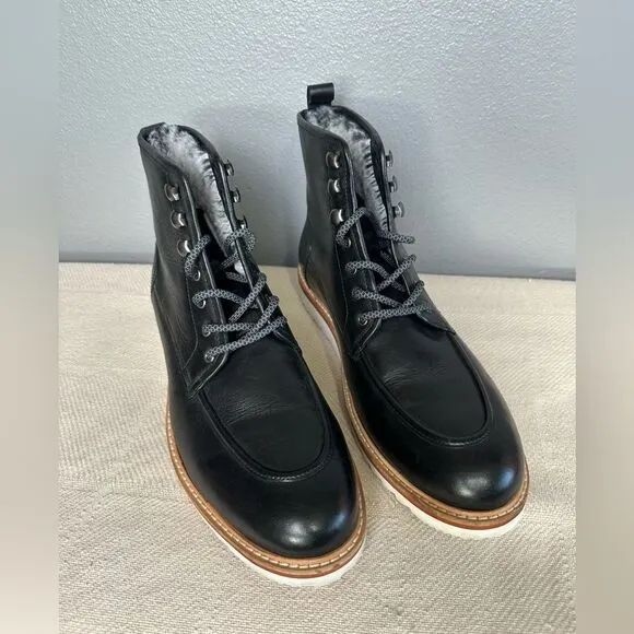 Vintage Foundry Jimara Leather Boots Winter Black Men’s Sz 8 Excellent!