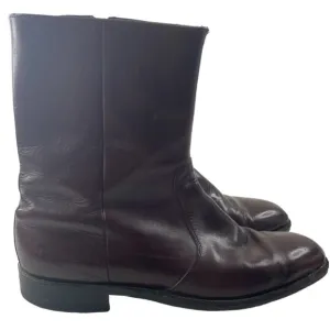 Vintage Freeman Men's Free Flex Brown Leather Ankle Boots Size 10.5C
