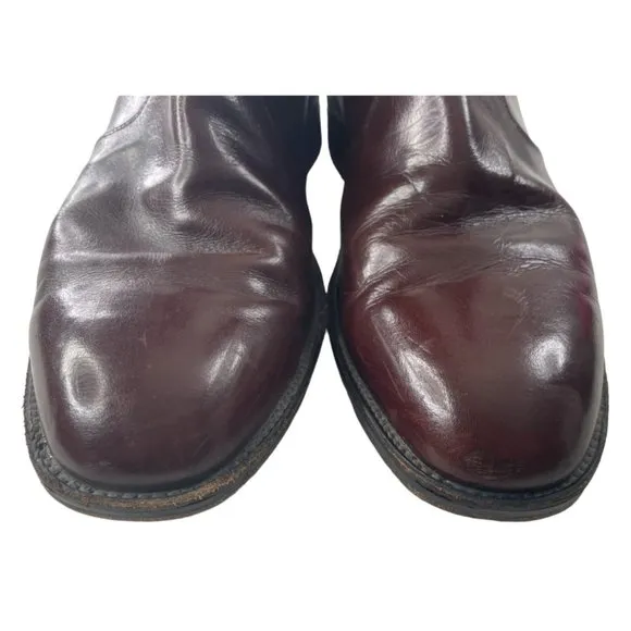 Vintage Freeman Men's Free Flex Brown Leather Ankle Boots Size 10.5C