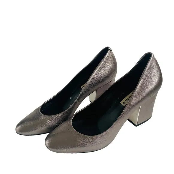Vintage KARL LAGERFELD PARIS Sabrina Pump Silver