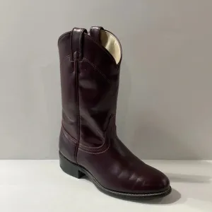 Vintage Laredo Western Cowgirl Burgundy Red Leather Equestrian Cowboy Boots *6.5