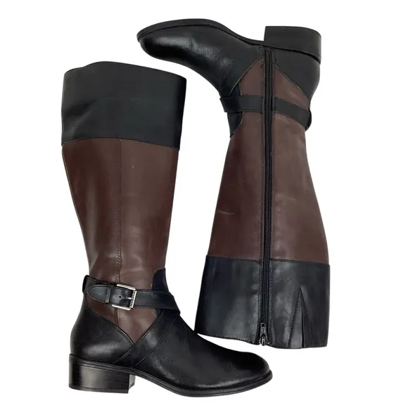Vintage Lauren Ralph Lauren Mary Ann Equestrian Knee High Leather Boots