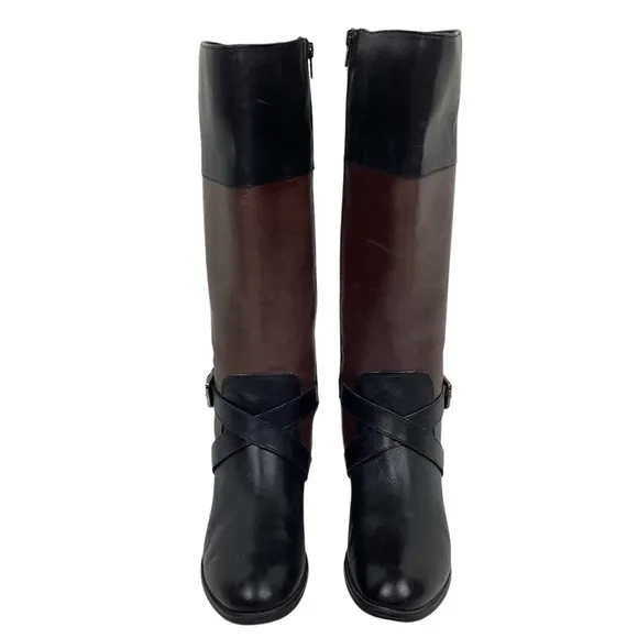 Vintage Lauren Ralph Lauren Mary Ann Equestrian Knee High Leather Boots