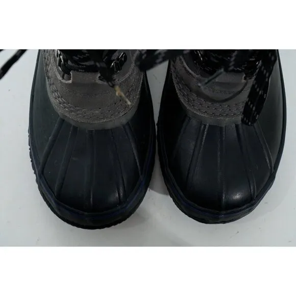 Vintage LL Bean Men's Brown Leather Waterproof Insulated Duck Boots Size 7 M
