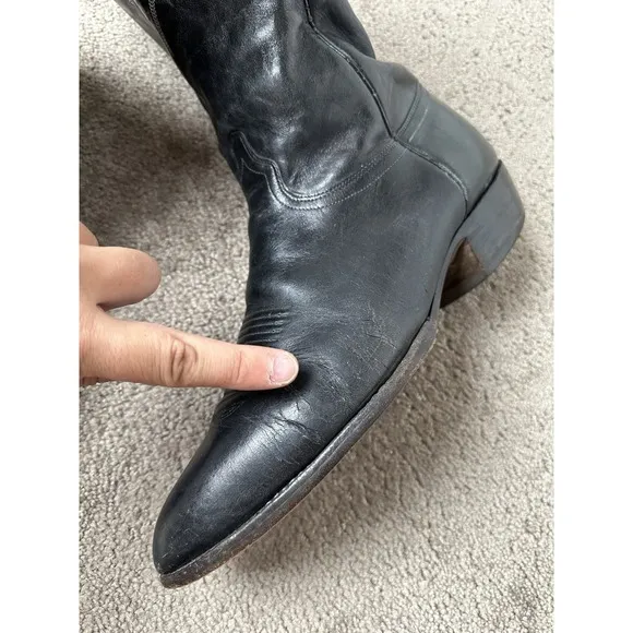 Vintage Mens Boots J.Chisholm 7249 Exotic Lizard Leather Western, Size US 13D