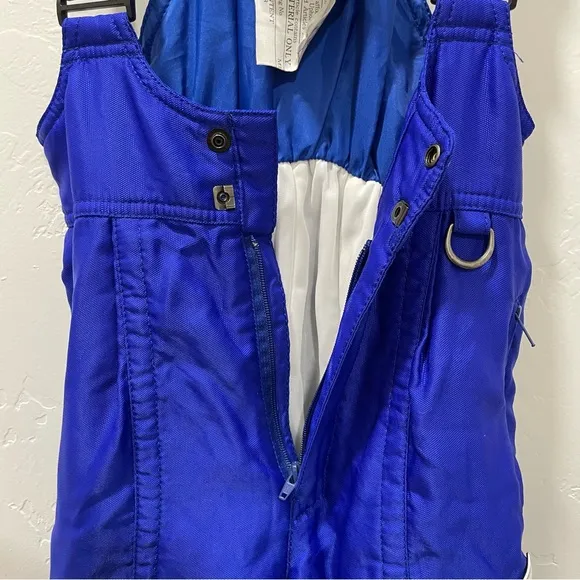 Vintage Phenix Kid's Size 8 Snowsuit Set Coat &amp; Snow Bibs/Overalls Black Blue