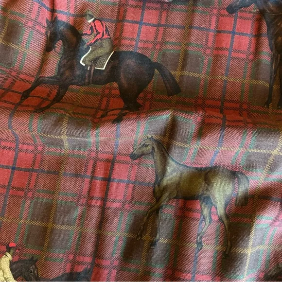 Vintage Ralph Lauren Equestrian Plaid Maxi Skirt – Size 10 (Fits Like Modern 6)