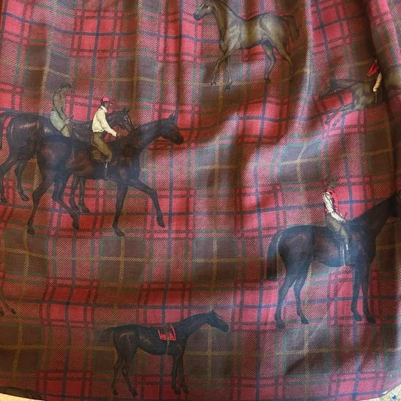 Vintage Ralph Lauren Equestrian Plaid Maxi Skirt – Size 10 (Fits Like Modern 6)