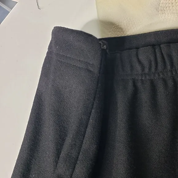 Vintage Wool Panel Minimalist Winter 80's Fall Flared Silhouette Maxi Statement