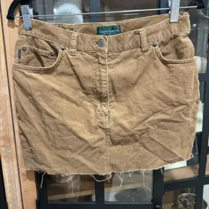 Vintage Y2K Ralph Lauren Jeans Co Corduroy Mini Skirt Raw Hem high rise preppy