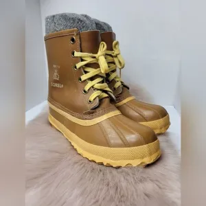 Vintage 80s Sorel Arctic Pac Womens Size Boots  Brown Leather Duck Snow Winter