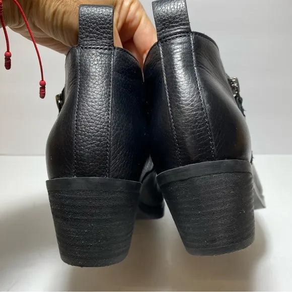 VIONIC Cecily Ankle Boot Waterproof Black Leather  Booties women’s Shoes Sz 8.5