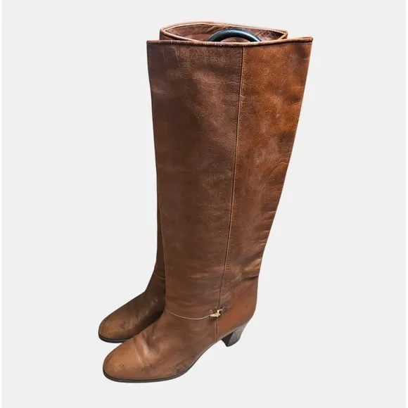 VTG 1970s Gucci Horsebit Riding Equestrian Boots 39 US 9 Old Money Quiet Luxury