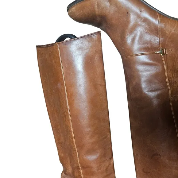 VTG 1970s Gucci Horsebit Riding Equestrian Boots 39 US 9 Old Money Quiet Luxury