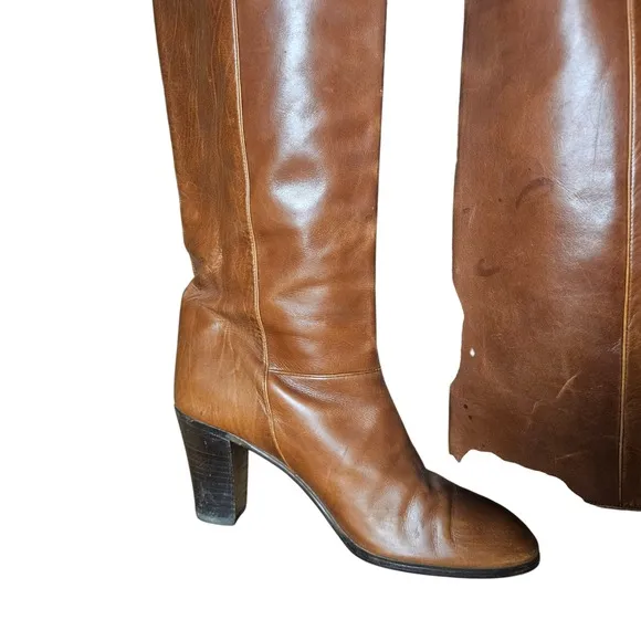 VTG 1970s Gucci Horsebit Riding Equestrian Boots 39 US 9 Old Money Quiet Luxury