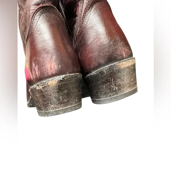 VTG DAN POST WESTERN BOOTS 9.5D