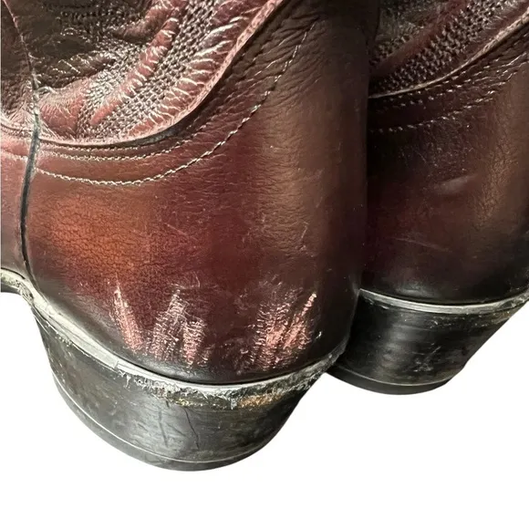 VTG DAN POST WESTERN BOOTS 9.5D