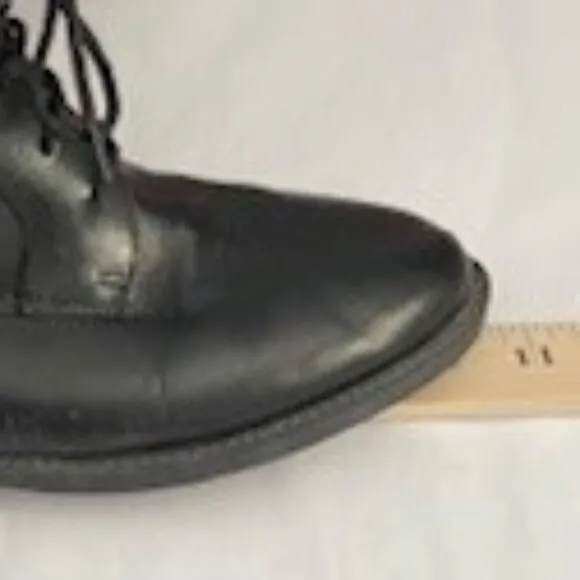 VTG Euro Club Sebastian Piatto Black Leather Equestrian Lace Up Boots Size 7.5