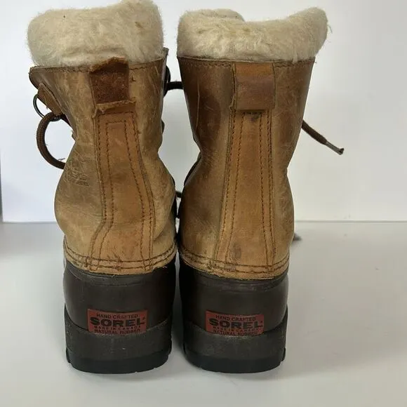 VTG SOREL ALPINE Women’s Size 5 winter rain Leather Canada Waterproof Snow Boots