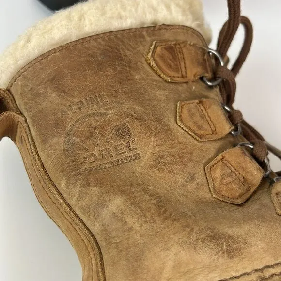 VTG SOREL ALPINE Women’s Size 5 winter rain Leather Canada Waterproof Snow Boots