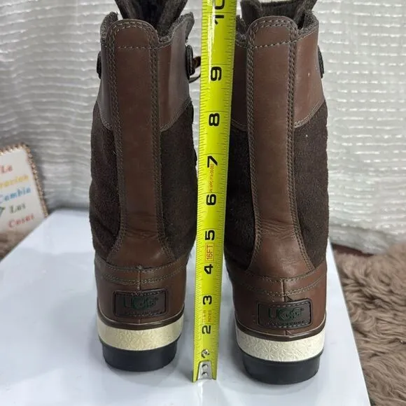 (W4) UGG Australia Baroness Women's Lace Up Boots Size 5