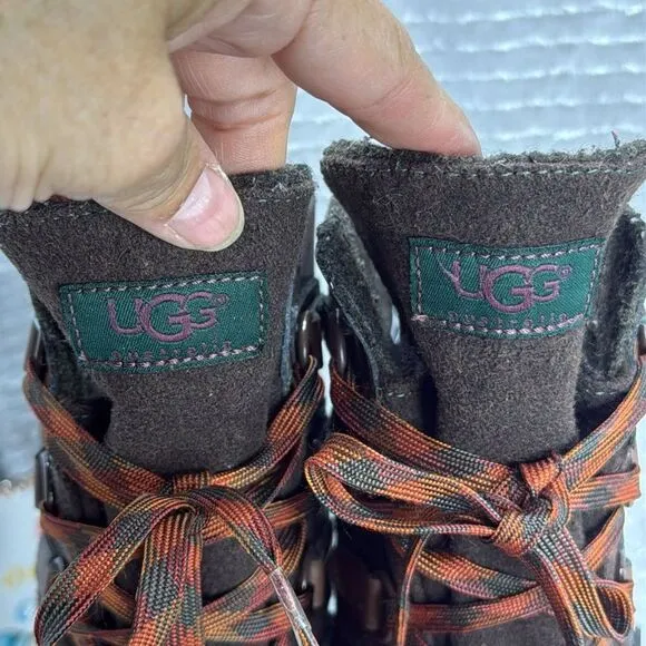 (W4) UGG Australia Baroness Women's Lace Up Boots Size 5
