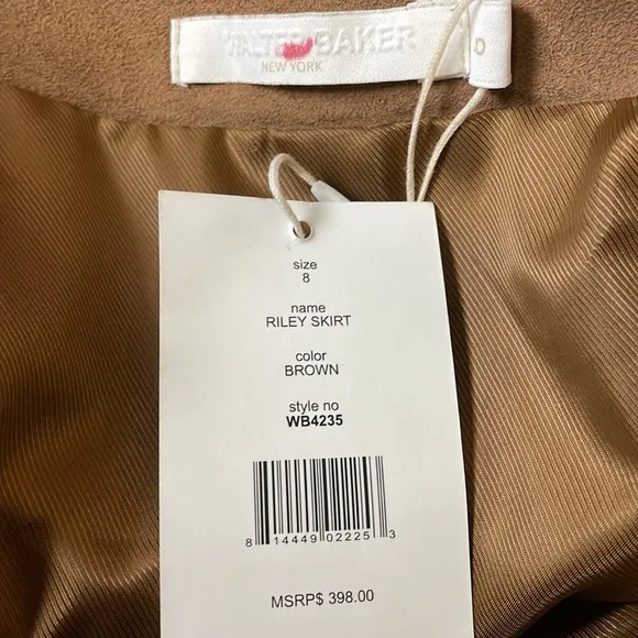 Walter Baker NewYork Leather Riley Skirt Size 8