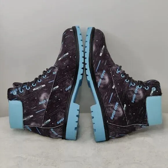 Warner Bros. Space Jam A New Legacy Blue Lace Up Boots Size 10