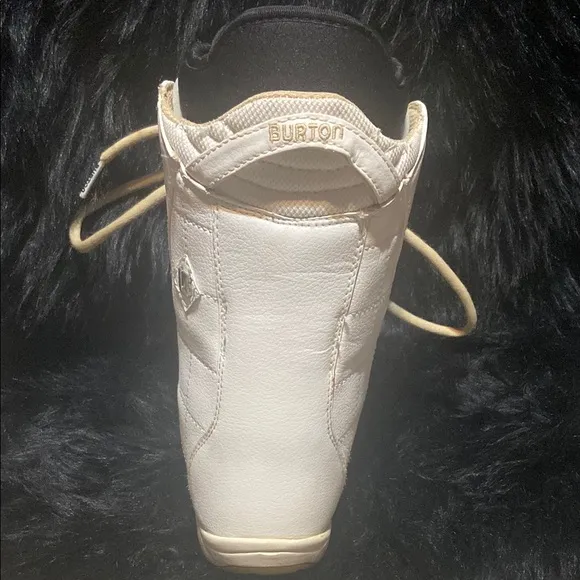 White and Tan High-Top Rain &amp; Snow Boots