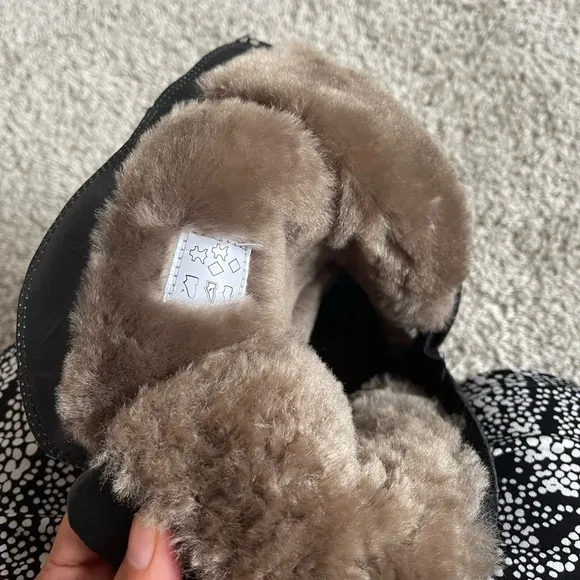 Winter boots for girls, sheepskin   nubuck, 1 size