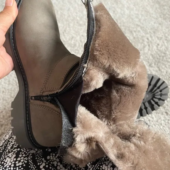Winter boots for girls, sheepskin   nubuck, 1 size