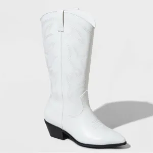 🤠WINTER WHITE WESTERN BOOTS