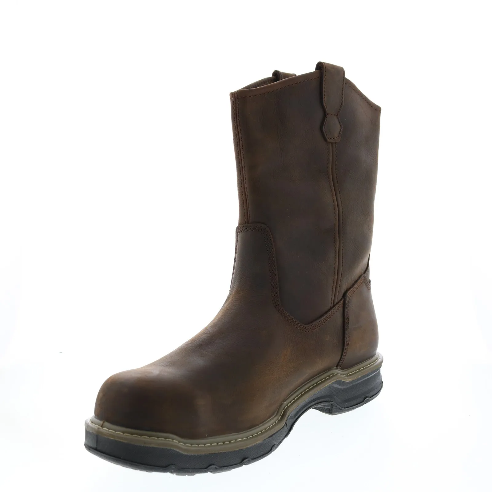 Wolverine Bandit WP CM 10" Wellington W10846 Mens Brown Wide Work Boots