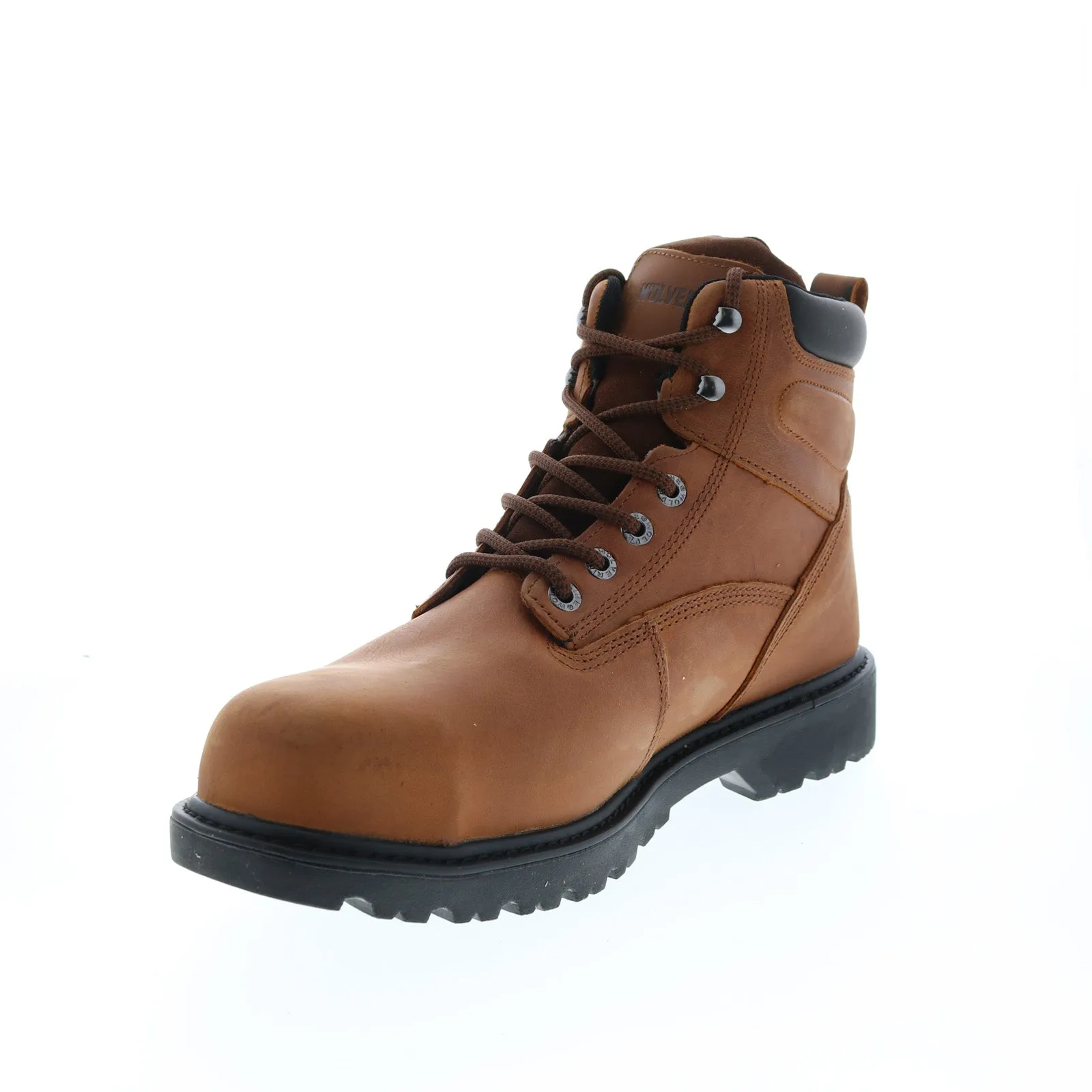 Wolverine Floorhand 6" Waterproof Steel-Toe Mens Brown Wide Work Boots