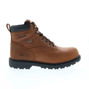 Wolverine Floorhand 6" Waterproof Steel-Toe Mens Brown Wide Work Boots