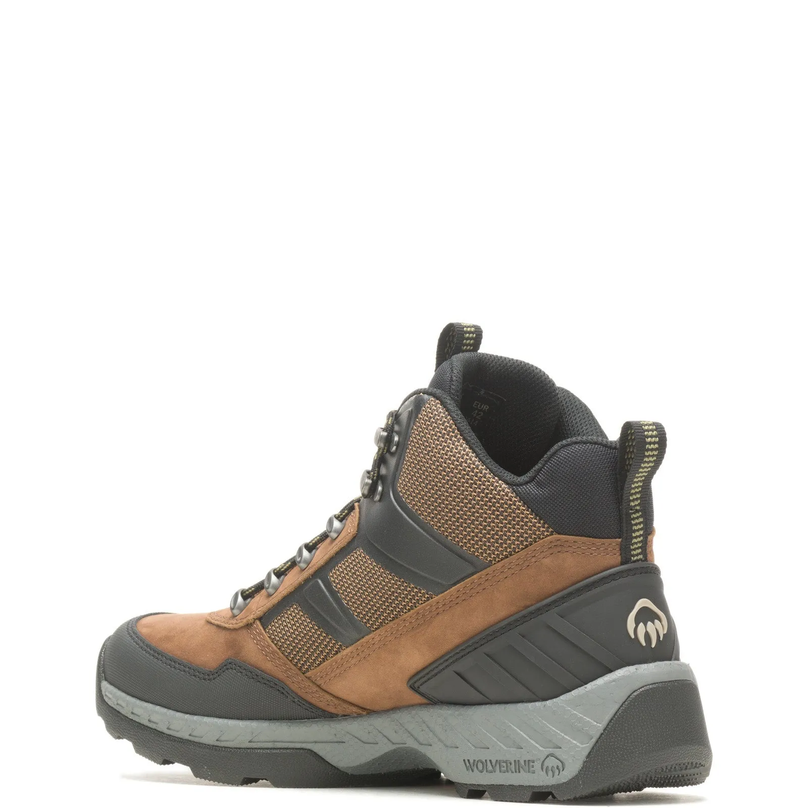 Wolverine Guide UltraSpring Waterproof Mid W880414 Mens Brown Wide Work Boots