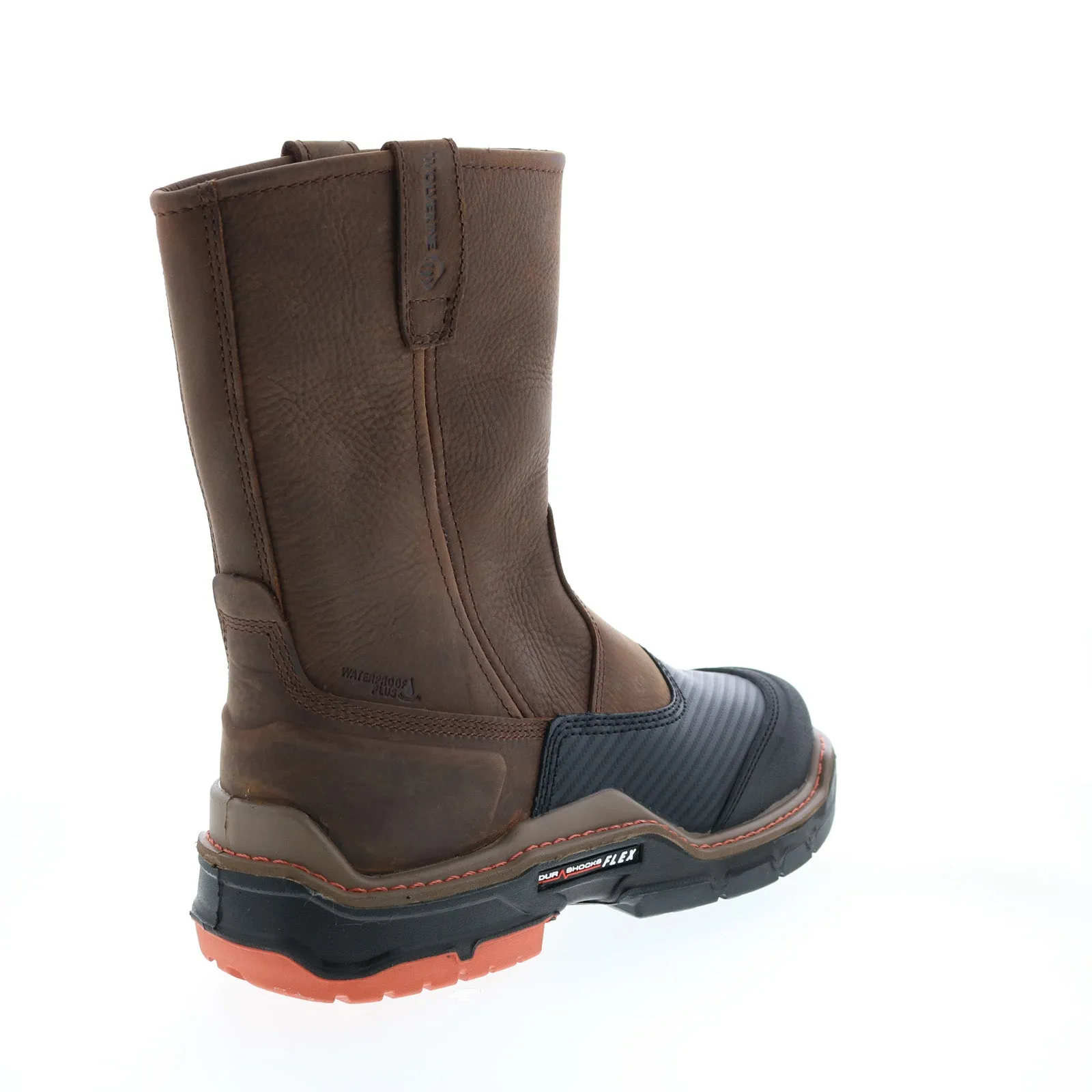 Wolverine Raider Shield Durashocks Flex CarbonMax 10" Mens Brown Wide Boots