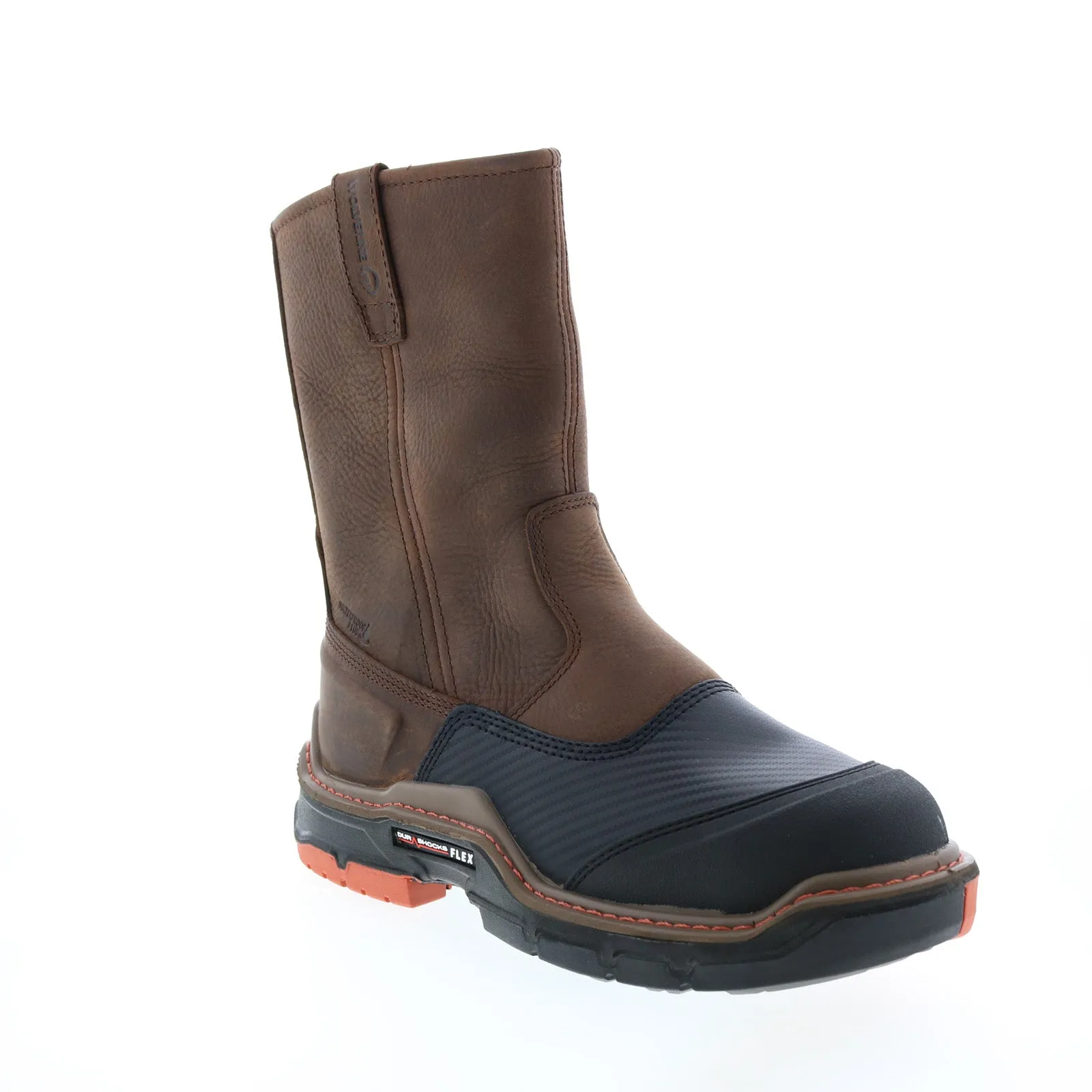 Wolverine Raider Shield Durashocks Flex CarbonMax 10" Mens Brown Wide Boots