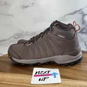 Women's Oboz Sypes Mid Leather B-Dry Waterproof Hike Boot Peppercorn size 7 NWOB