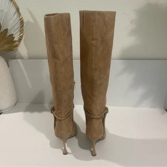 Women’s Vince Camuto Carlyma Tan Knee High Suede Boots Size 8.5 US!