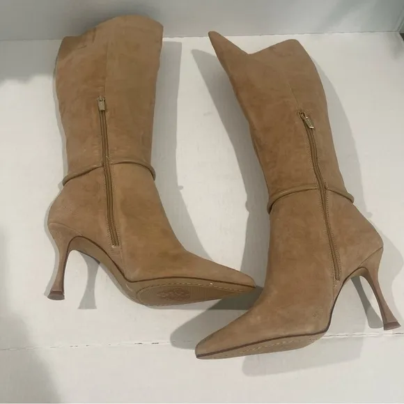 Women’s Vince Camuto Carlyma Tan Knee High Suede Boots Size 8.5 US!